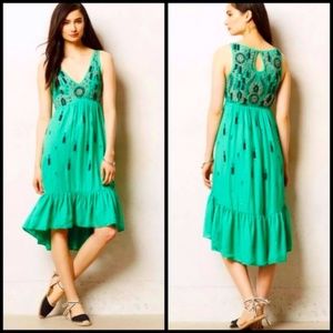 ANTHRO Floreat ljada Sequin Embroidered Dress Sz 6